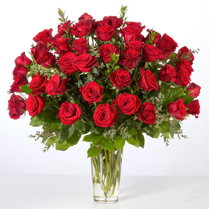 Forever Yours Fifty Stem Red Rose Bouquet –  Salon Diane Aubin Fleuriste Inc., Jonquiere PQ
