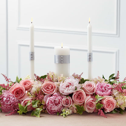Worldwide Romance Unity Candle Arrangement –  Salon Diane Aubin Fleuriste Inc., Jonquiere PQ