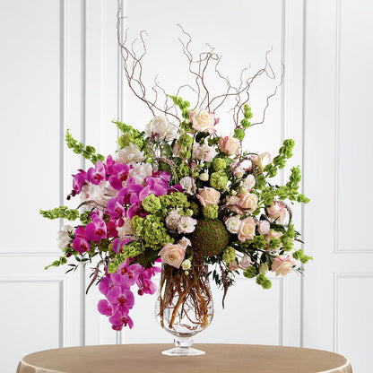 Soft Sophistication Arrangement –  Salon Diane Aubin Fleuriste Inc., Jonquiere PQ