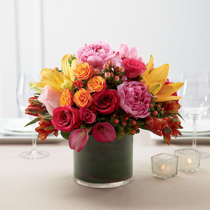 Color Mix Arrangement –  Salon Diane Aubin Fleuriste Inc., Jonquiere PQ