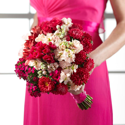 Pink Effervescence Bouquet –  Salon Diane Aubin Fleuriste Inc., Jonquiere PQ