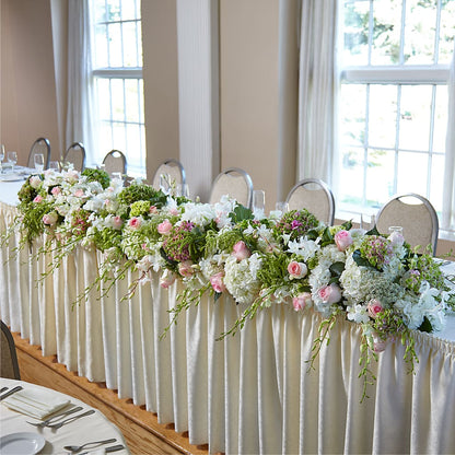 State of Joy Head Table Arrangement –  Salon Diane Aubin Fleuriste Inc., Jonquiere PQ