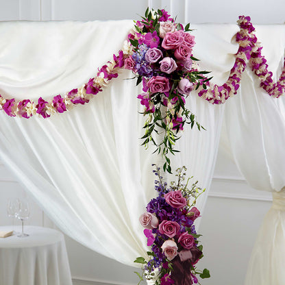 Color & Light Chuppah Decor –  Salon Diane Aubin Fleuriste Inc., Jonquiere PQ