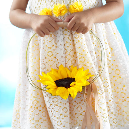 Sweet Sunshine Flower Girl Bouquet –  Salon Diane Aubin Fleuriste Inc., Jonquiere PQ
