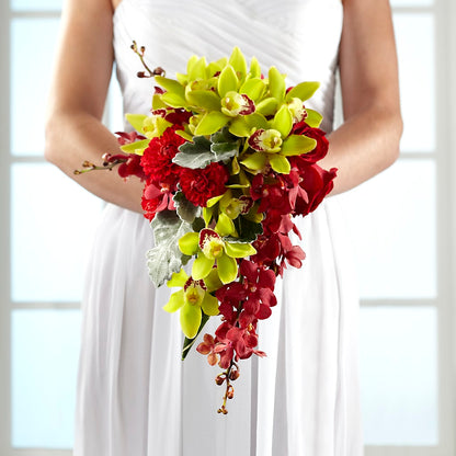 Elegant Orchid Bouquet –  Salon Diane Aubin Fleuriste Inc., Jonquiere PQ