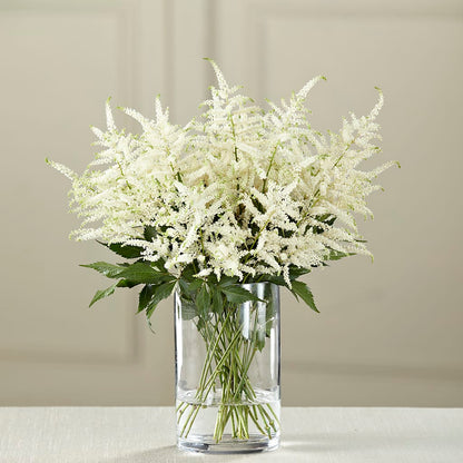 White Astilbe Bouquet –  Salon Diane Aubin Fleuriste Inc., Jonquiere PQ